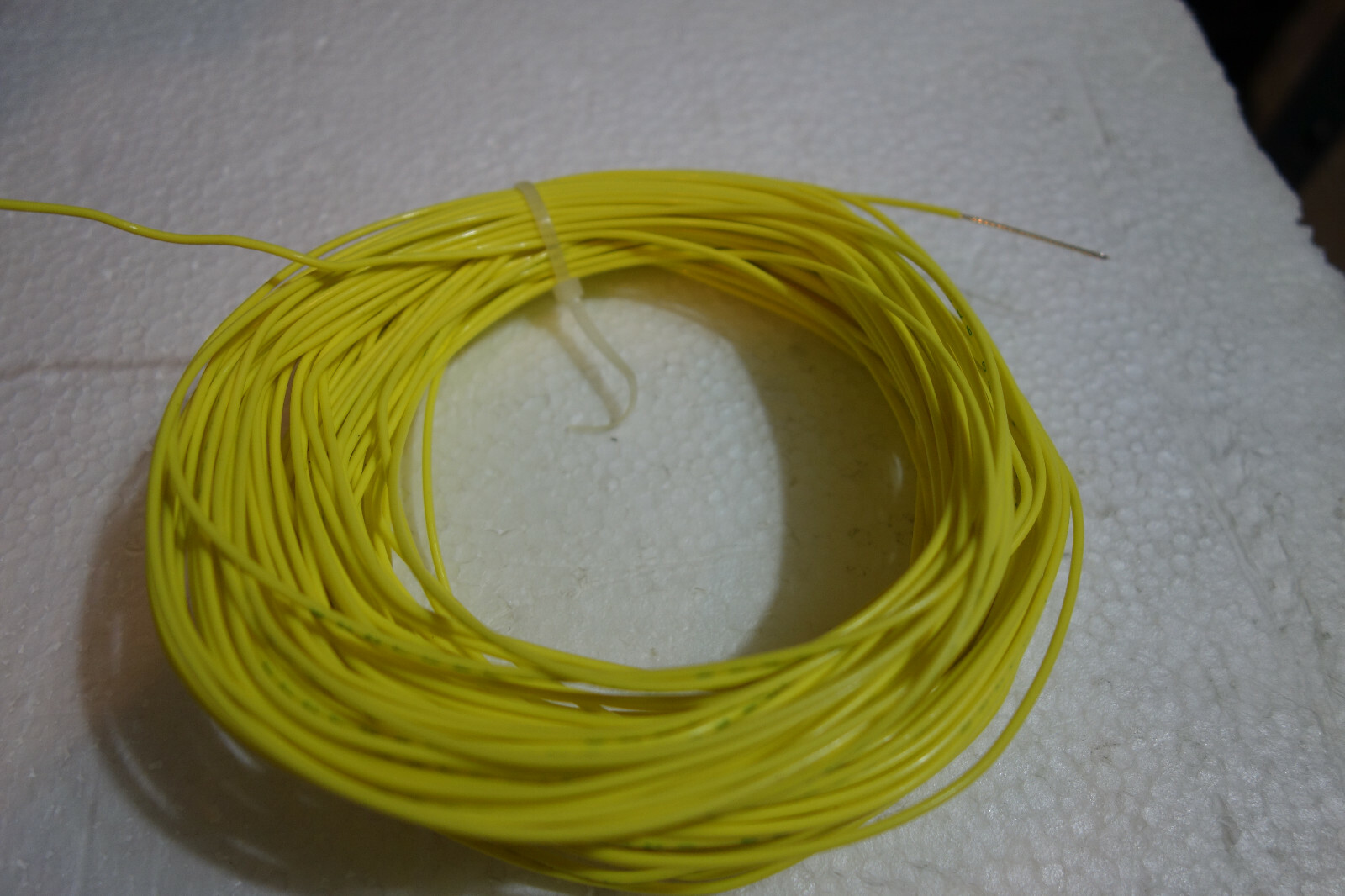 100 Ft 20 Awg Mil Spec M22759/11 Stranded Yellow 600V Silver Plated Teflon Wire