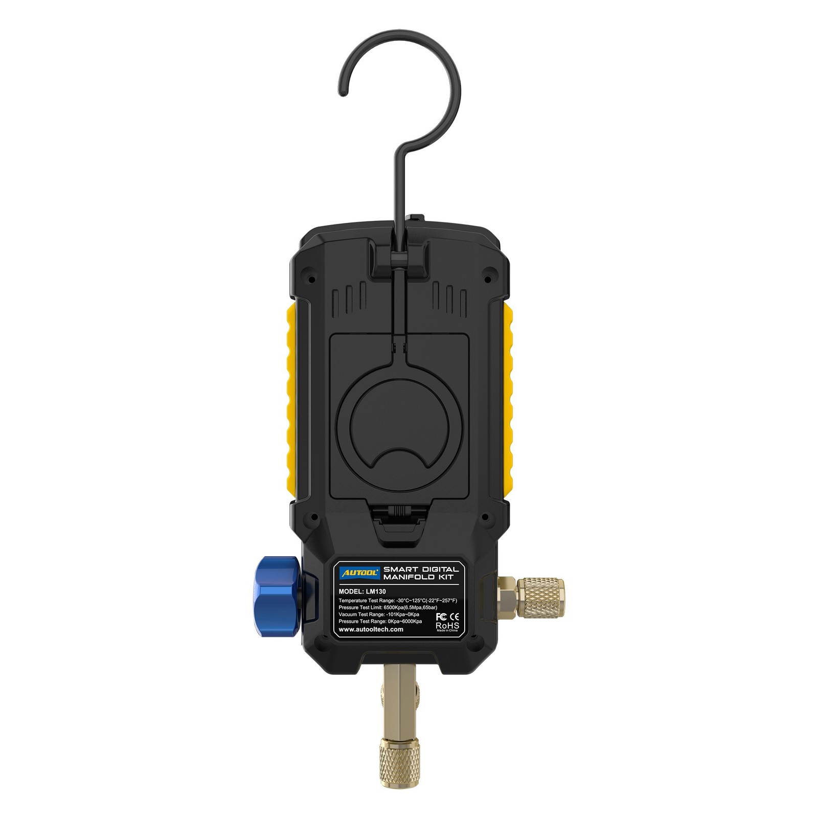 Digital HVAC Refrigeration A/C Manifold Gauge Evacuation Pressure Leak Detector