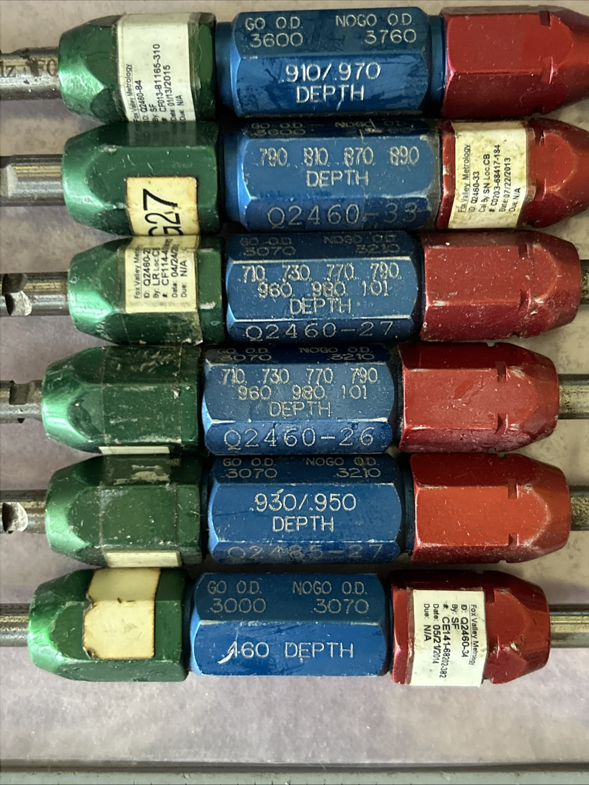 [LOT OF 6!] ATLAS 0.3000-0.3760 Go / No-Go OD Gages (Mixed Lot) _FAST SHIPPING!