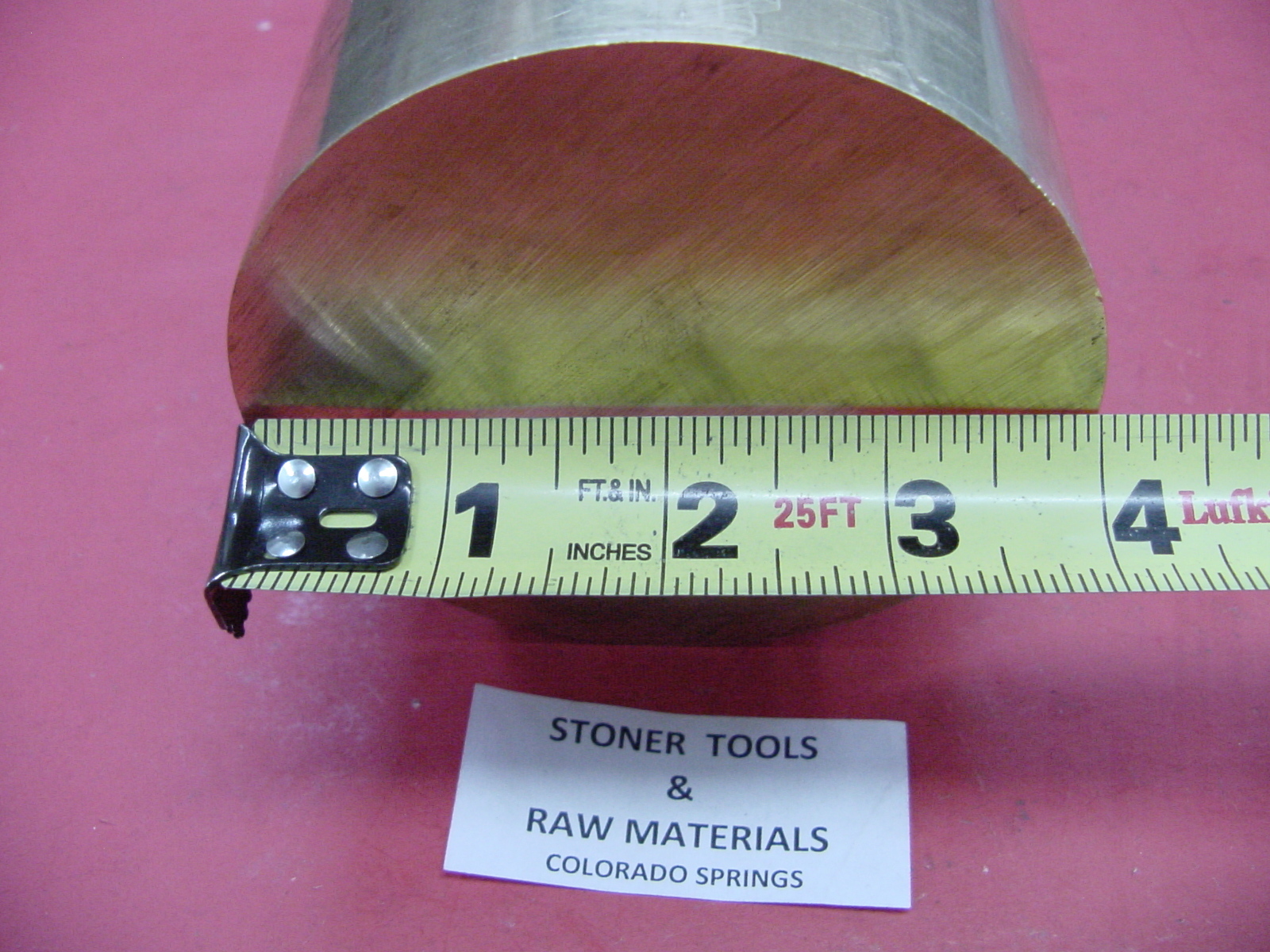 4″ C360 BRASS ROUND ROD 3″ long Solid 4.00″ OD H02 Lathe Bar Stock Half Hard
