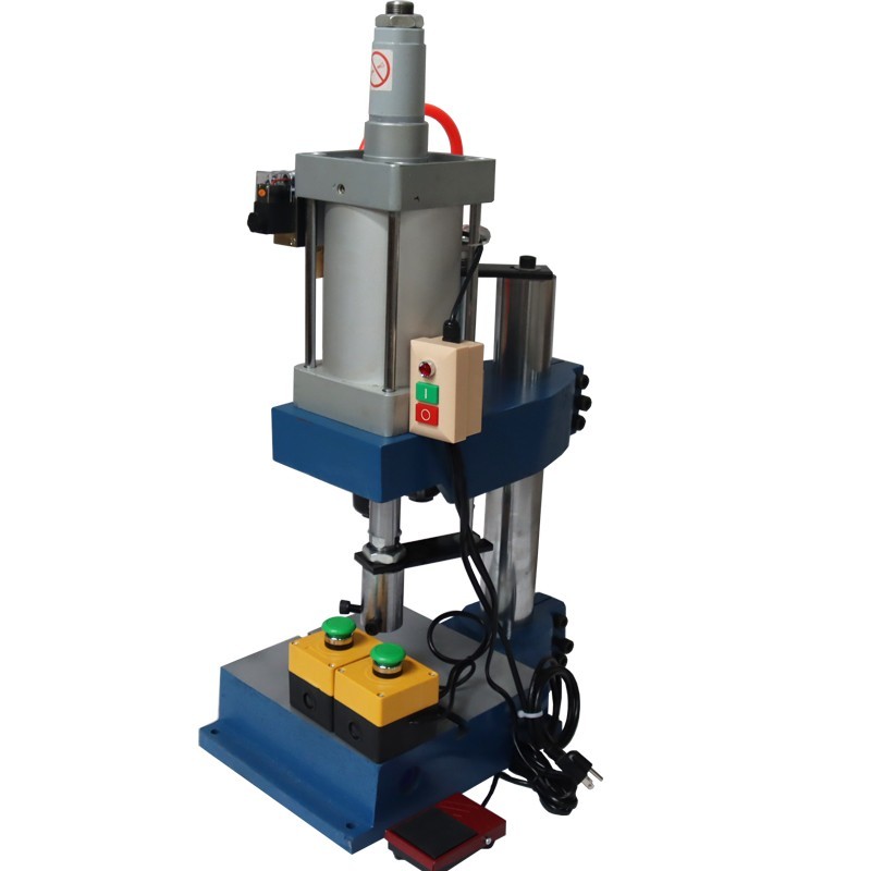 1763Lbs/800kg Pneumatic Punch Machine Punch Press 110V 3.9-1.9in Double Button