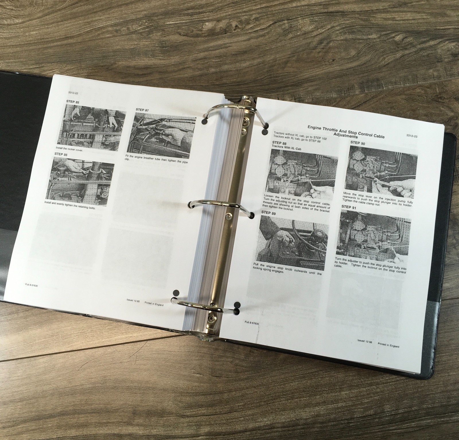 Case IH 585 Tractor Service Manual Parts Catalog Repair Shop Set Workshop Book