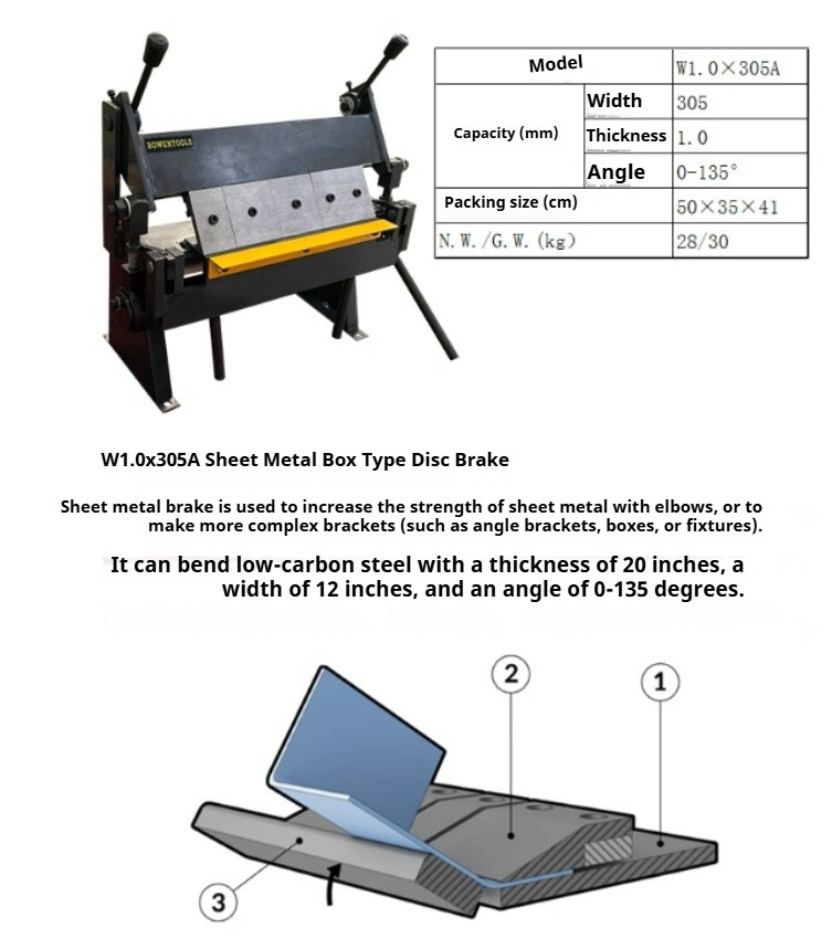The Industrial Section Bending Machine of The Bending Machine Has A Width of 305