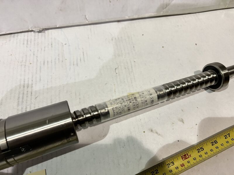 TSUBAKI BALL SCREW ASSY. # 31F-1015-4 THD LENGHT: 21.5″ THD dia: 25mm