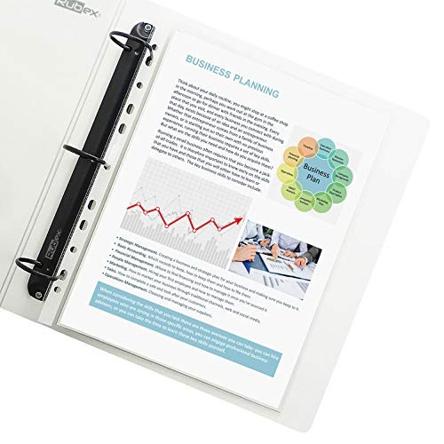 Rubex Sheet Protectors 8.5 x 11 inch Clear Page Protectors Assorted Sizes