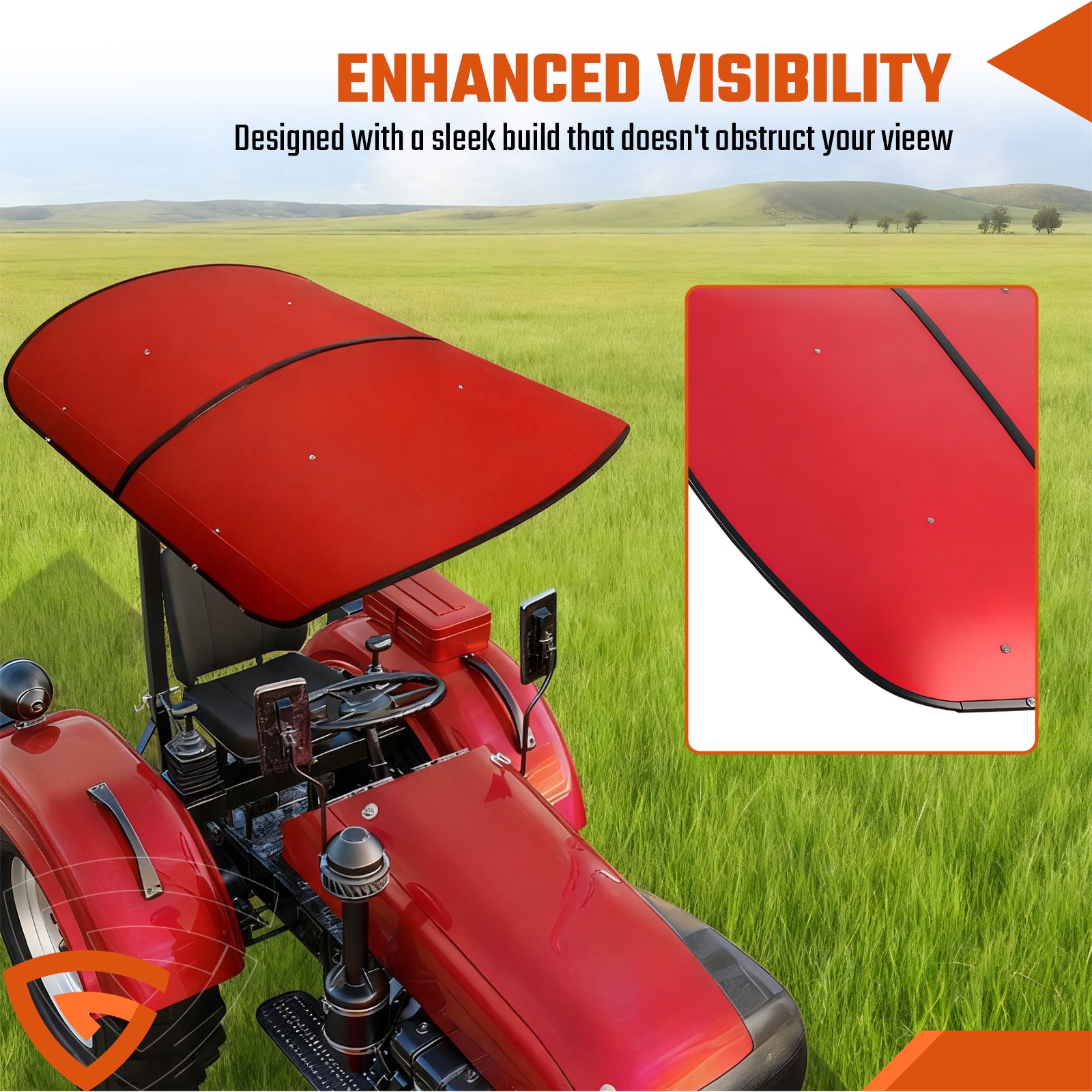 Sun Shield Tuff Top Tractor Canopy For 2″ x Sun Shield Tuff Top Tractor Canopy