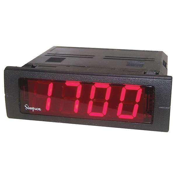 Simpson Electric M23522140 Panel Meter, 0 To 200Vdc Input Range