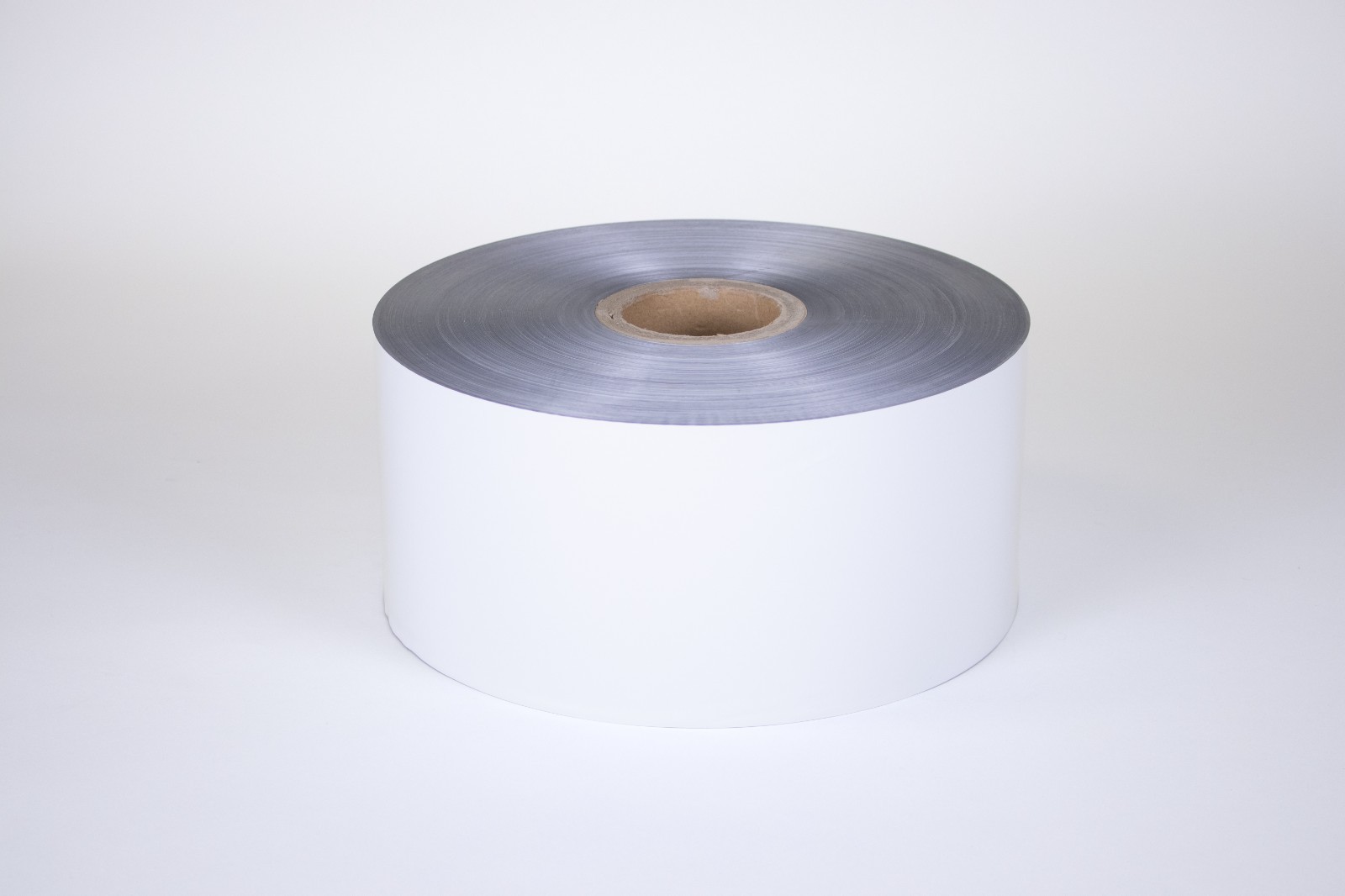 White Aluminum Heat Sealable Film Roll 5.50″ (140mm) High Barrier Roll Stock
