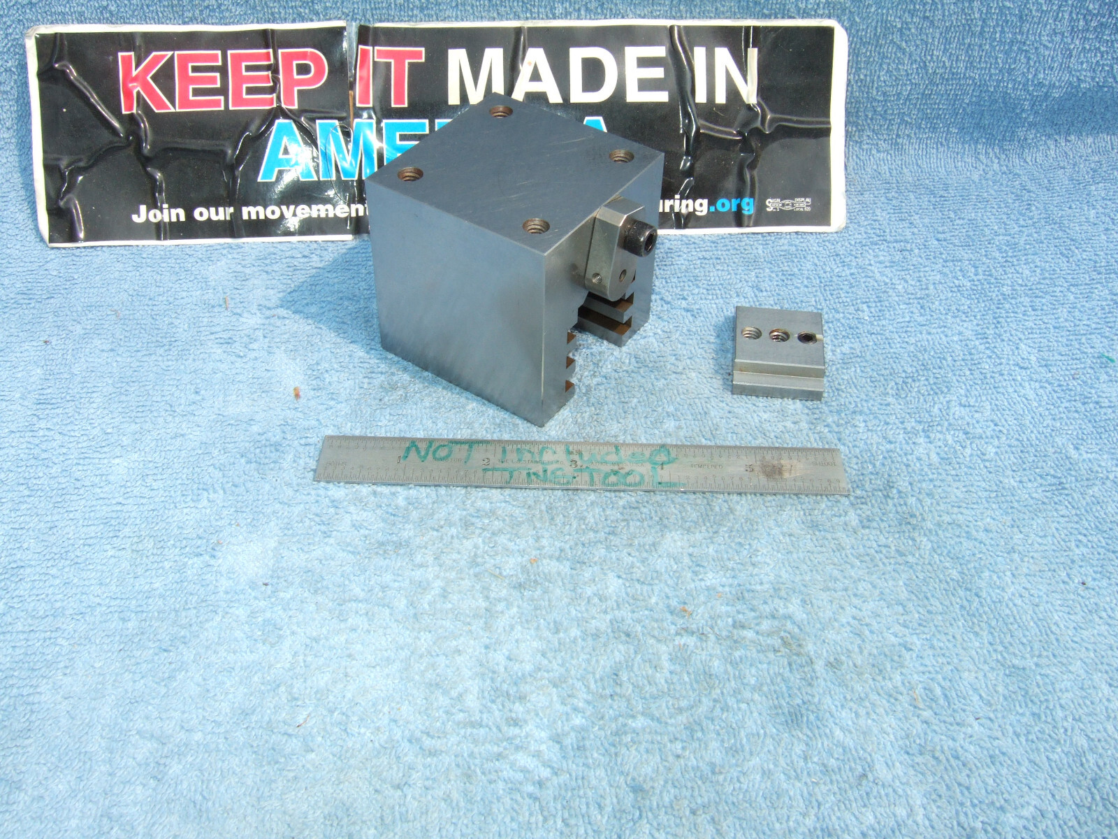 HERMANN SCHMIDT TYPE UCV W/CLAMP SQUARE GRIND V-BLOCK TOOLMAKER MACHINIST USED
