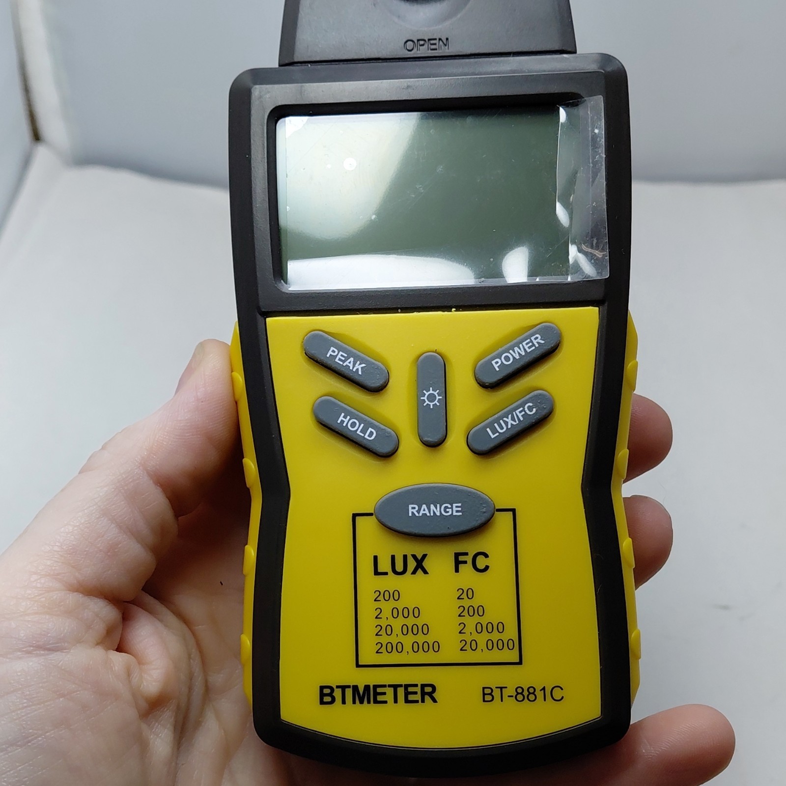 Digital Illuminance Light Meter BT-881 Lux/FC PhotometerLuxmeter Sensor