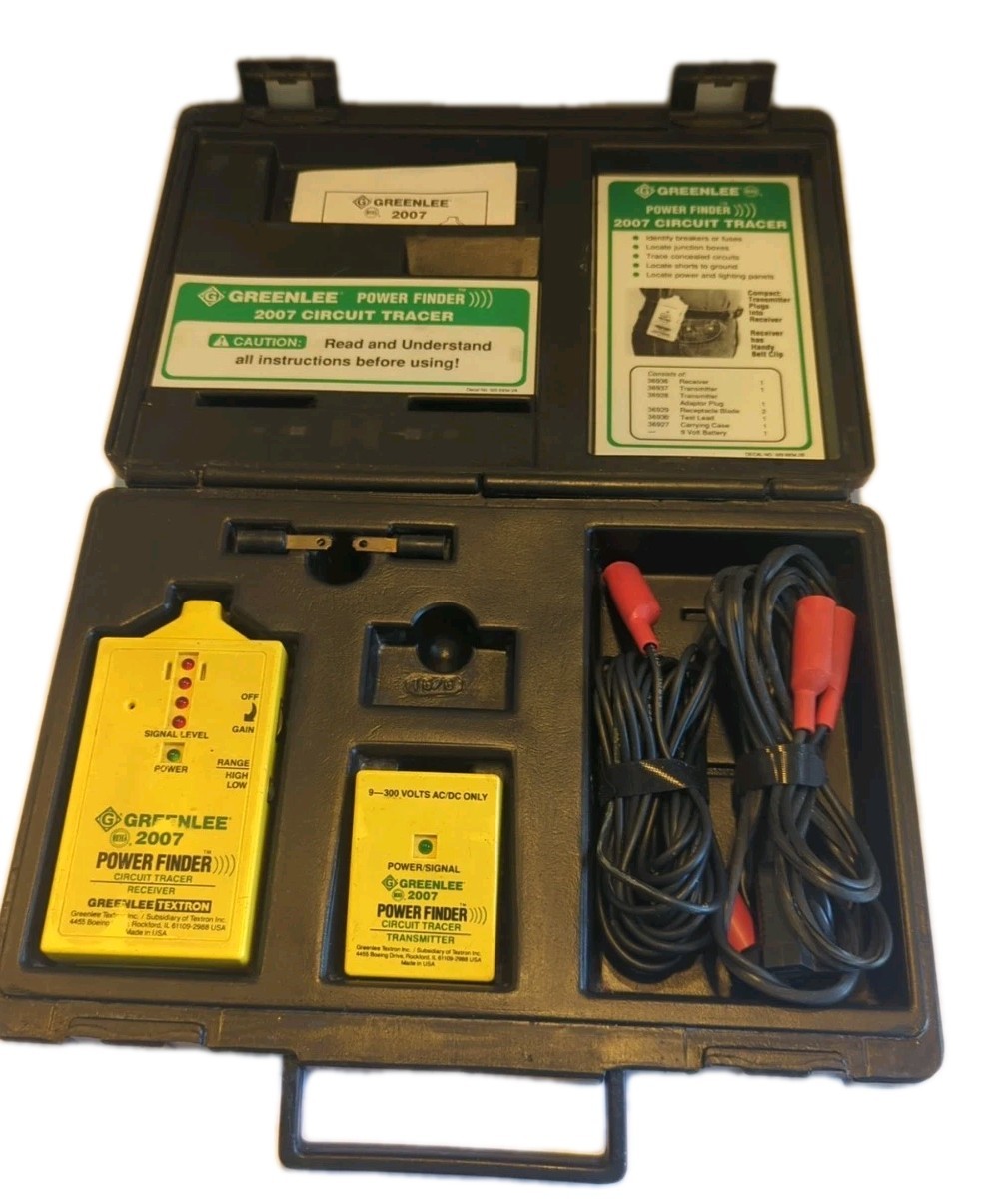 GREENLEE 2007 POWER FINDER Circuit Tracer “Good Condition, Normal Wear”