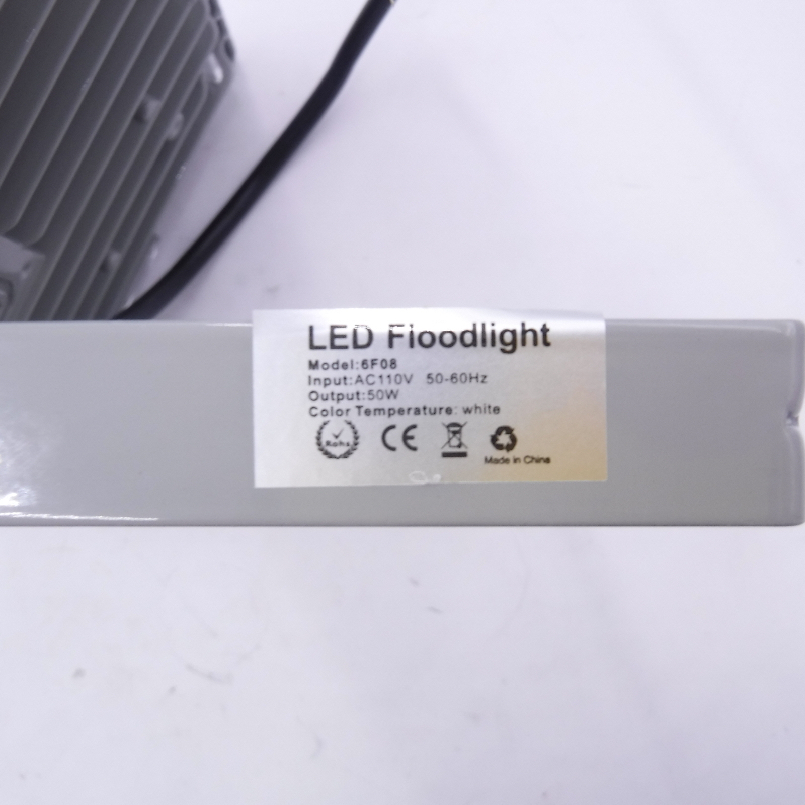 TycoLit 6F08 White LED Floodlight AC110V 50-60Hz 50W W/Stand