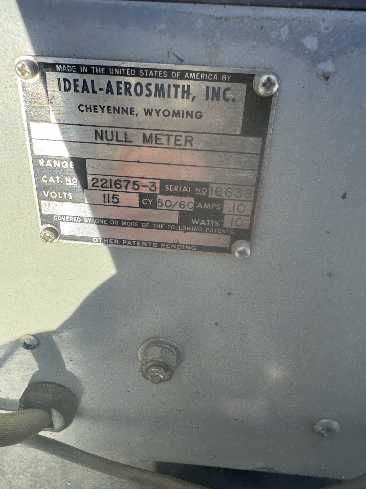 Ideal Aerosmith Null Meter