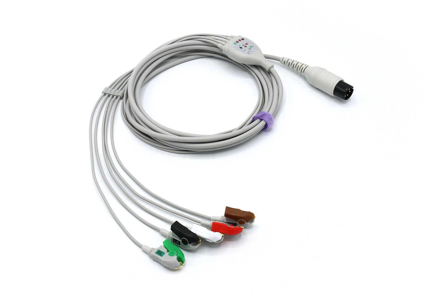 AAMI All Models ECG EKG Cable 6 Pin 5 Leads Grabber Compatible Same Day Shipping