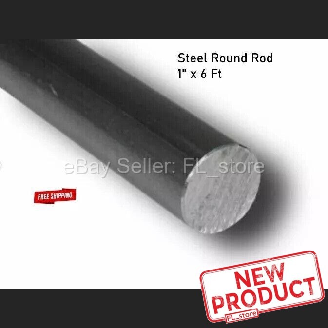Steel Round Rod 1″ x 6 Feet Unpolished Cold Finish Alloy 1018 Solid Stock NEW