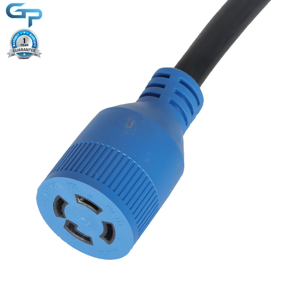 30Amp 25FT Generator Cord L14-30P to L14-30R + Power Inlet Box Waterproof Combo