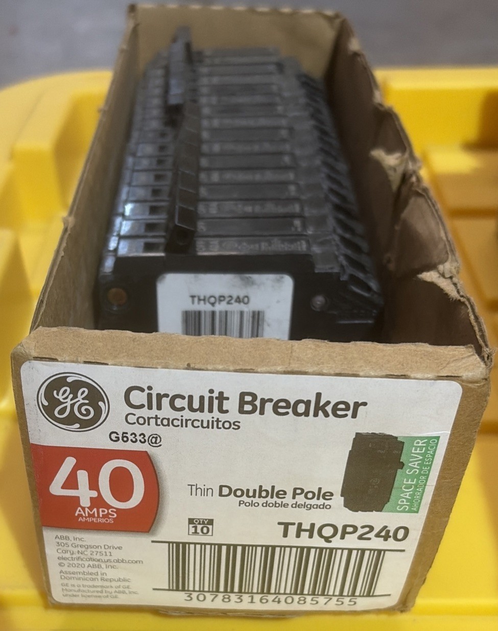 GE Circuit Breaker 40 Amps Thin Double Pole THQP240 Box Of 8 BRAND NEW