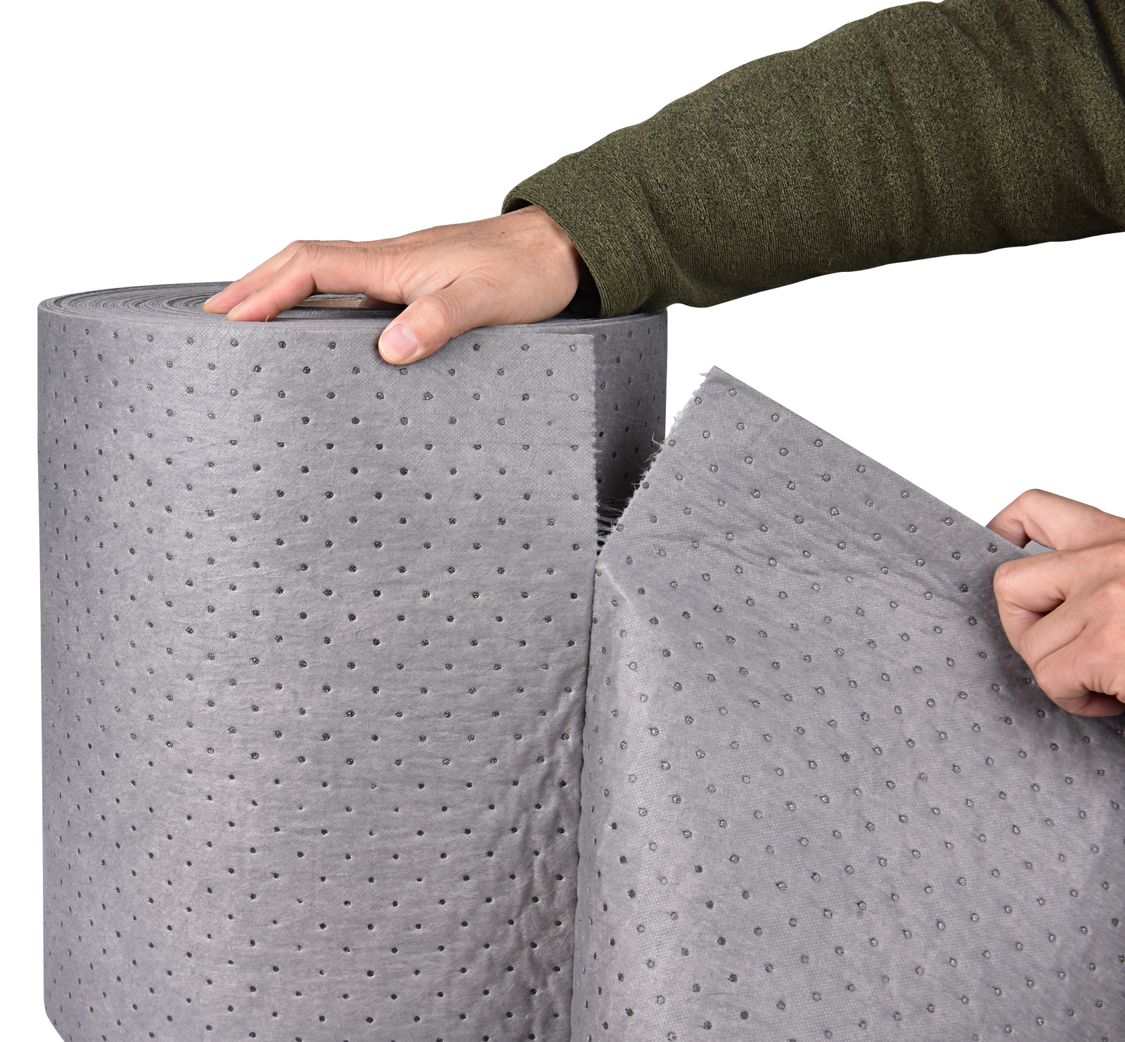 2pcs Aain LT010A Heavy Duty Oil Absorbent Pads, Oil Maintenance Mat Roll 150′ L