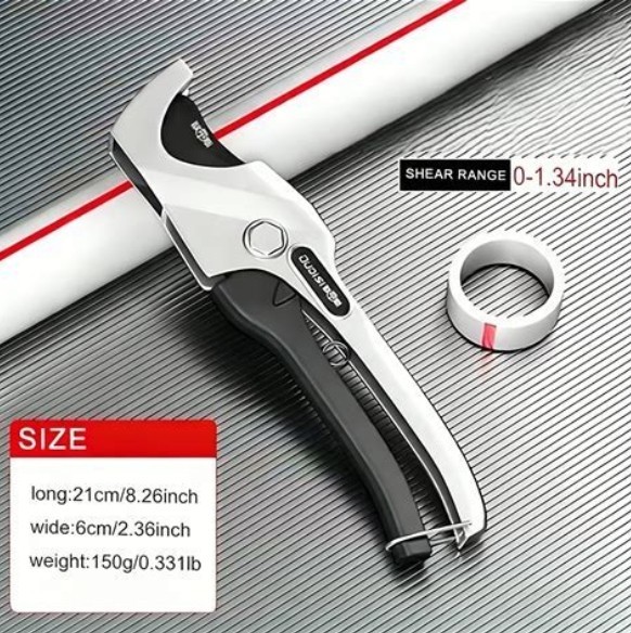 2 Pack 0-35mm Metal PVC Pipe / Tube Cutter, Cuts Up to 1.34 inches