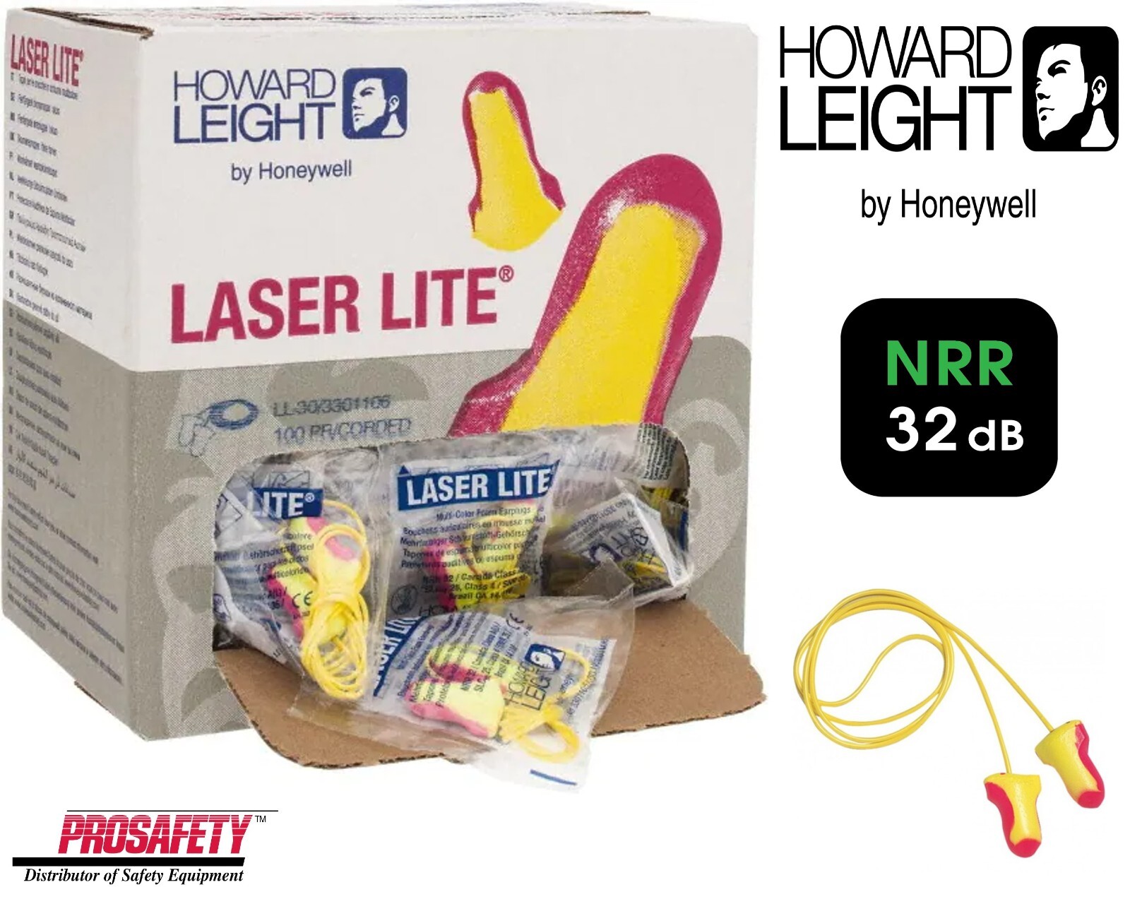 LL30 Laser Lite Noise Reduction 32db Disposable Shooting Ear Plugs Sleep Aid