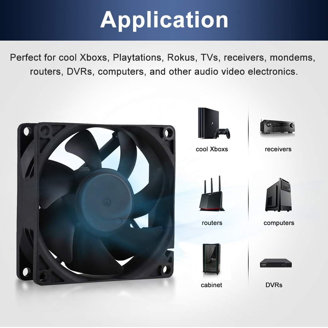 Wathai 80mm EC Axial Fan AC 110V 115V 120V 220V 240V Brushless Cooling Fan 80mm