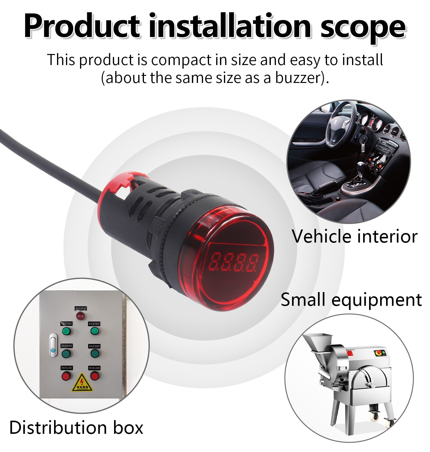 Mini Digital DC 8-24V Tachometer Motor Speed Meter Proximity Switch Sensor NPN