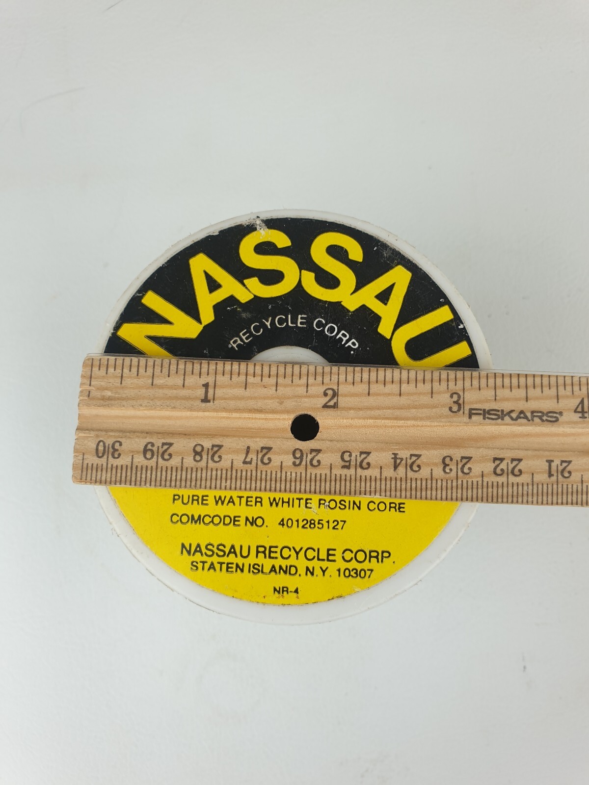 Nassau Water White Rosin Solder Spec AT-7076 4.75lbs AT&T Western Electric
