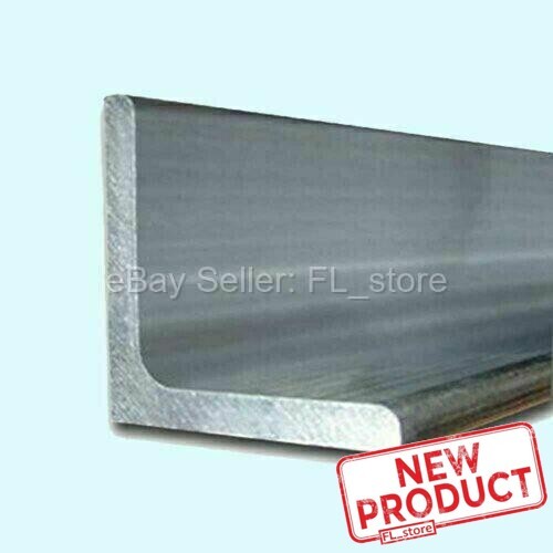 1/4″ Aluminum Angle 1″ x 4 Feet Length Unpolished Alloy 6061 90 Degrees Stock