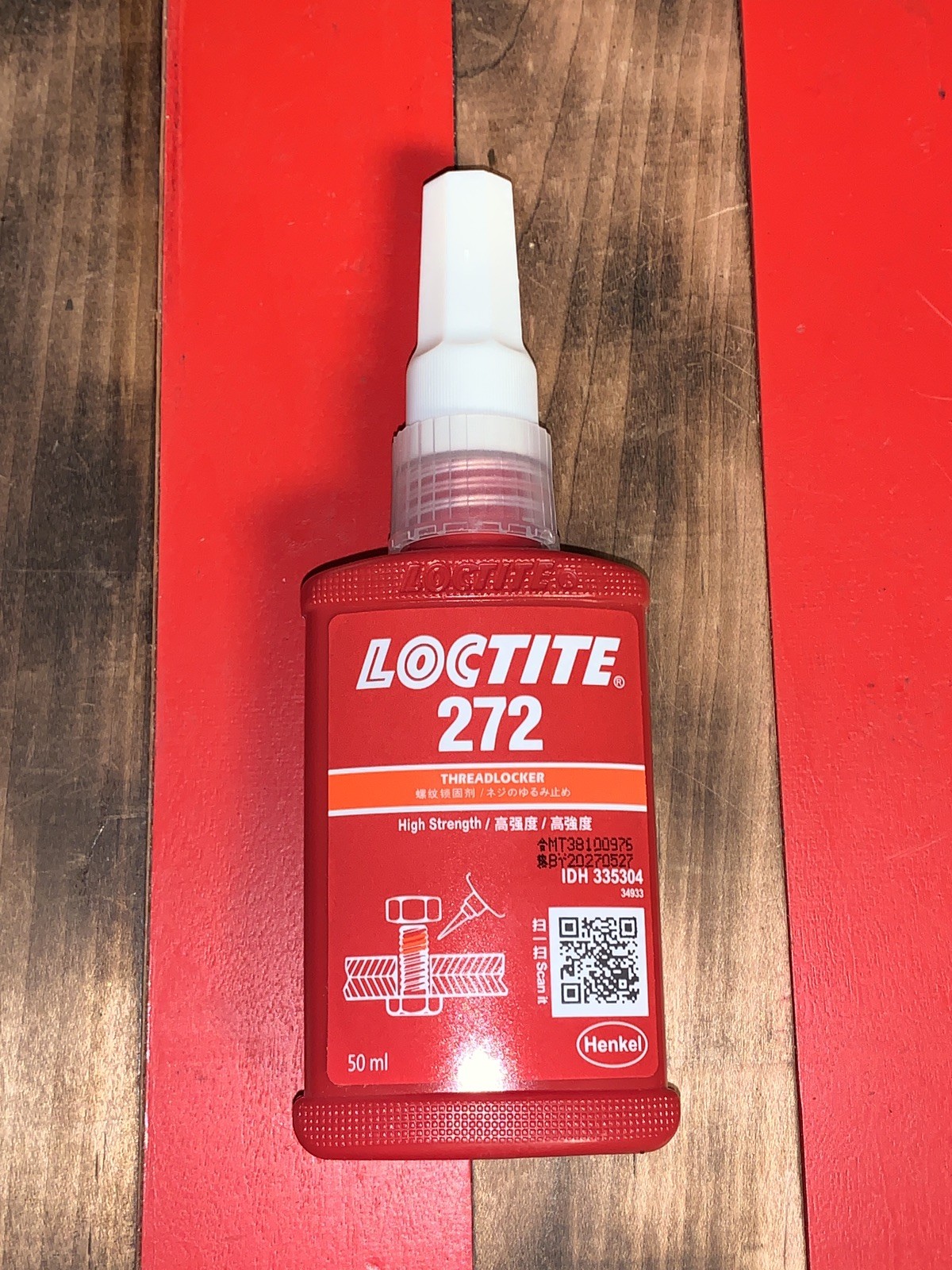 Loctite 272 50mL High Strength Threadlocker 1.69 FL. OZ.