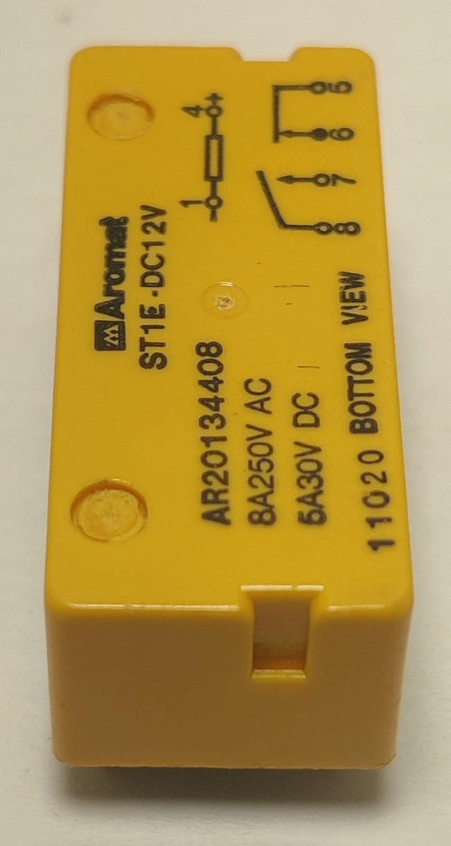 Aromat Matsushita Relay, ST1E-DC12V, NOS, Panasonic, 8A 250VAC, 5A 30VDC, LOT