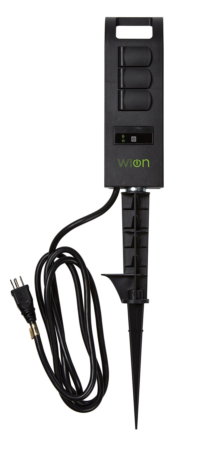 WiOn 50053 Outdoor Wi-Fi Plug-In Yard Stake With Smartphone Or Tablet Automat…