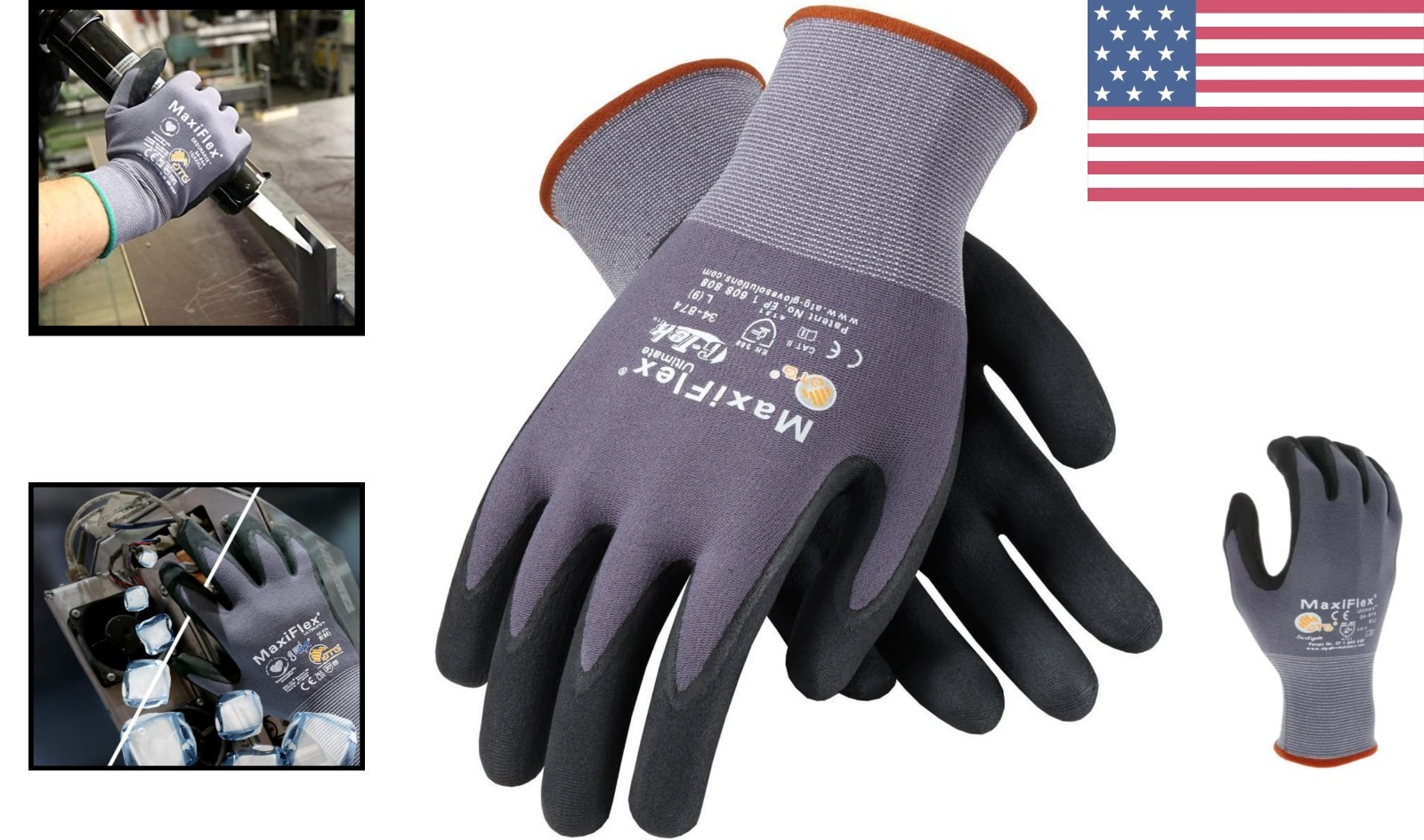 Large Seamless Knit Gloves with Micro Foam Grip and Nitrile Coating – Durable
