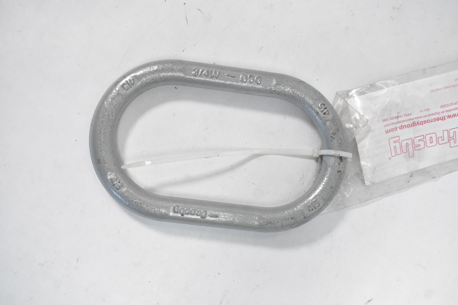 Crosby 3/4W-B56 Oblong Master Link Galvanized Steel Hoist Rigging USA Made