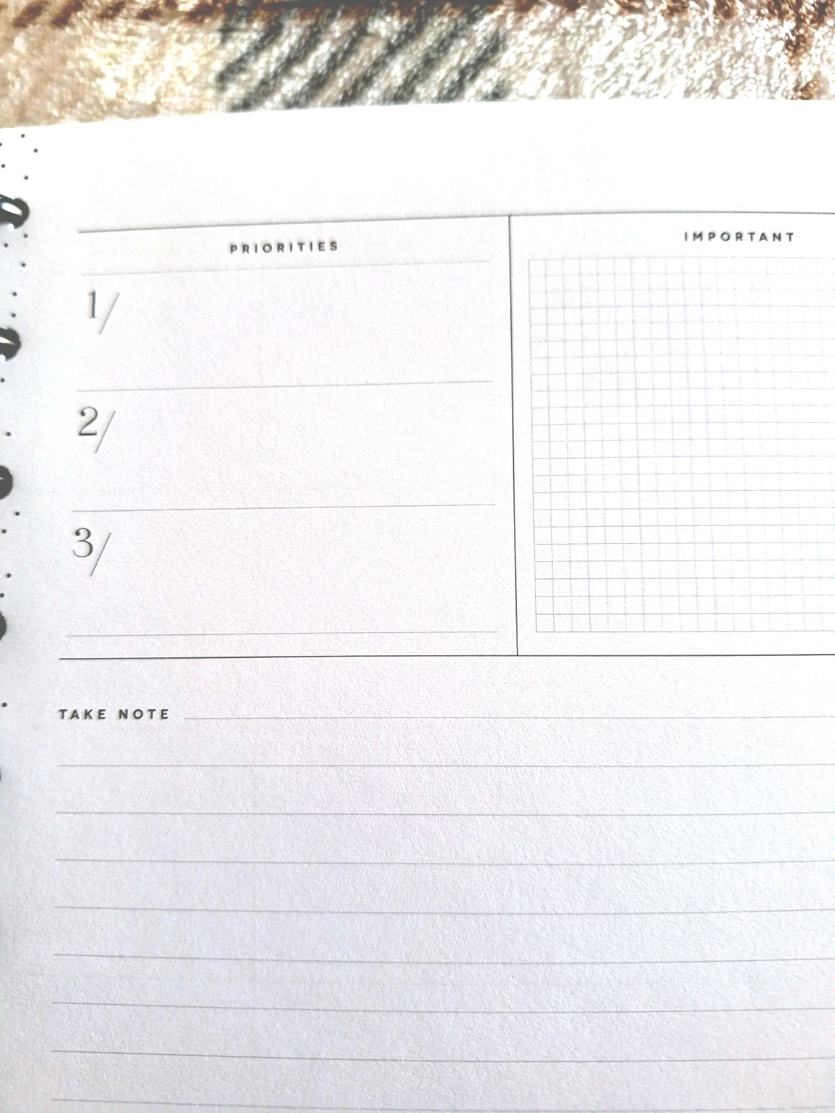 4 month happy planner classic undated Monthly Layout For Plans & Notes