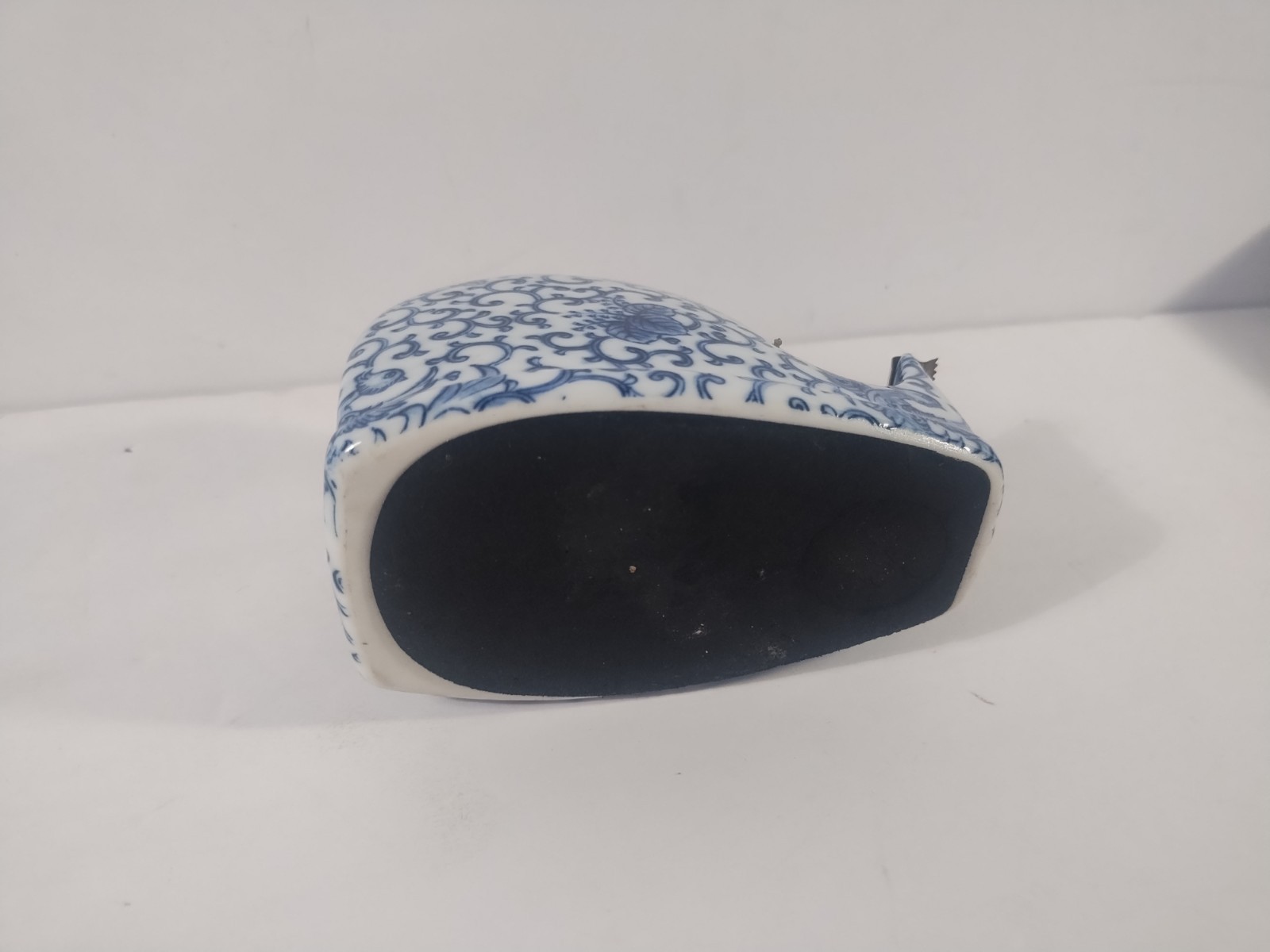 Blue & White Ceramic Tape Dispenser Decor