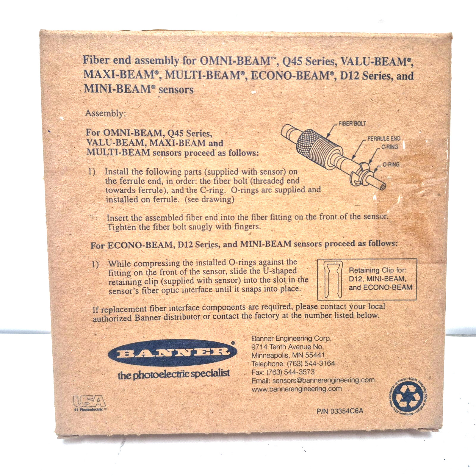 BANNER ENGINEERING IMT.756-6S-HT SENSOR WITH CABLE LENGTH OF 6FT 7″