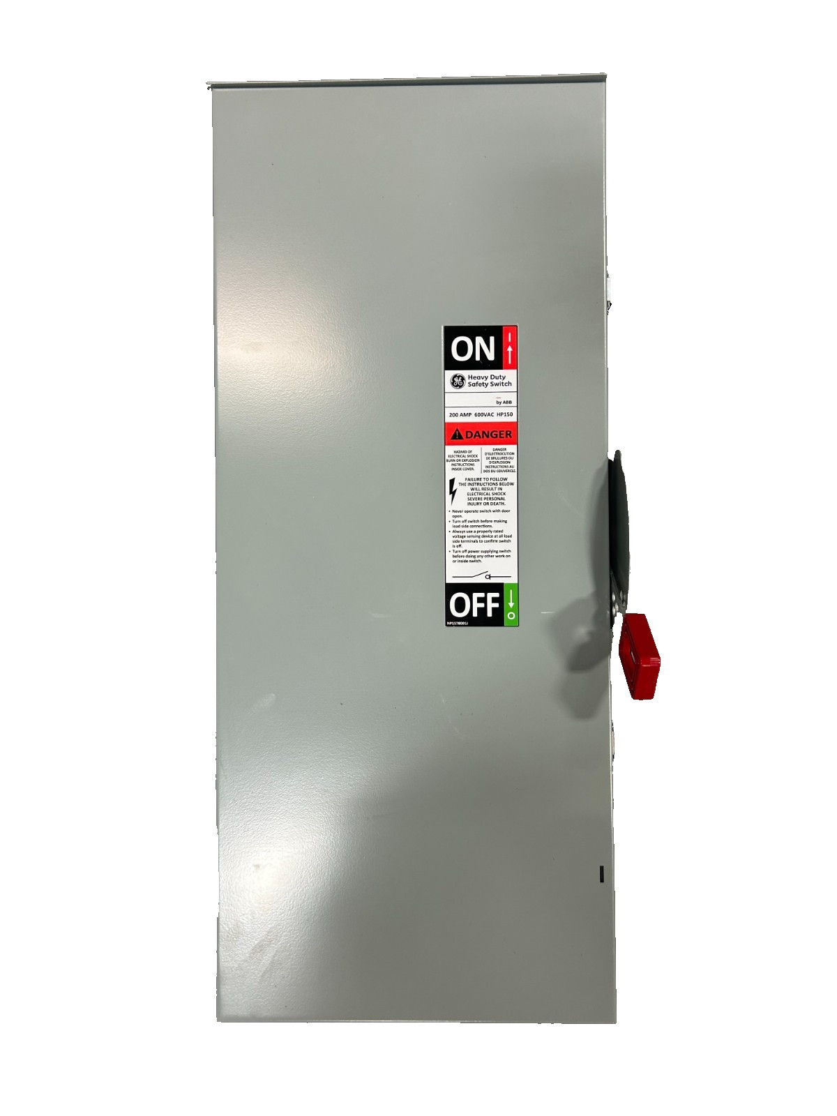 New GE THN3364R Non-Fusible Heavy Duty Safety Switch 200A 3-Pole 600VAC