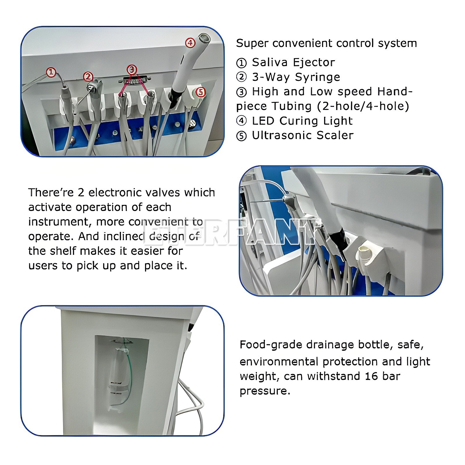 Dental Mobile Delivery Unit System/Treatment Cart Delivery/Electric Suction Unit
