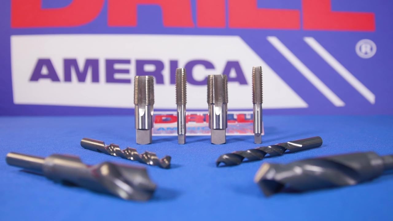 Drill America #6-48 Tap and 2.90mm Bit Kit, POU Series #6-48, Black