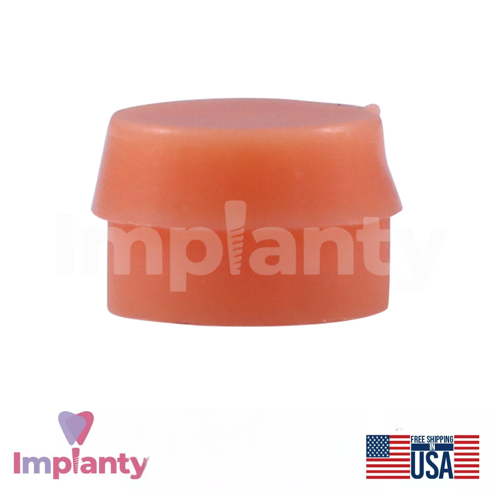 1x Dental Ball Attachment Soft Silicone Set Titanium Int Hex 2.42mm System