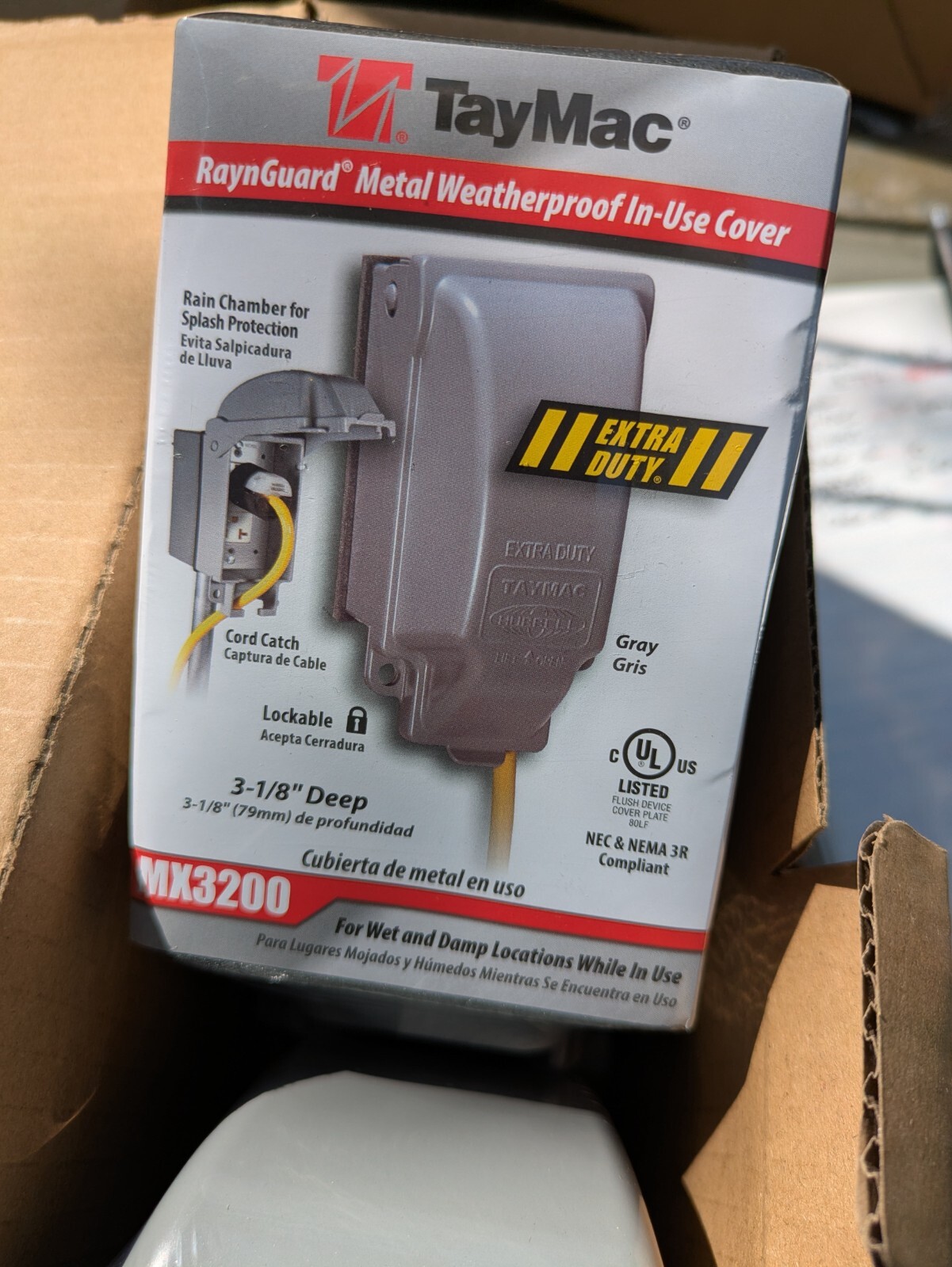 TayMac MX3200 RaynGuard Extra Duty Metal Weatherproof in-Use Cover Case Of 4