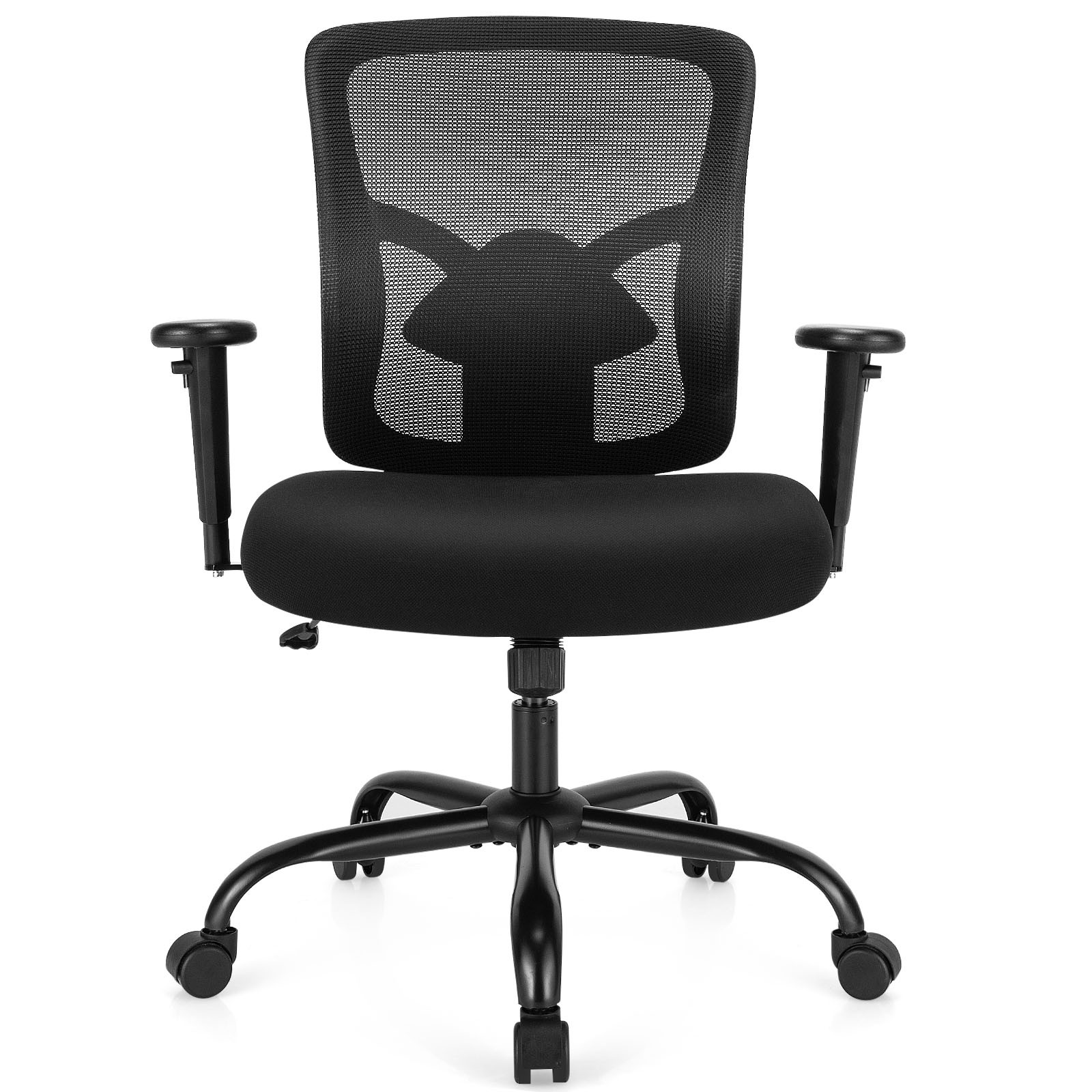 Costway 400LBS Mesh Big & Tall Office Chair Swivel Task Chair w/ Lumbar Support