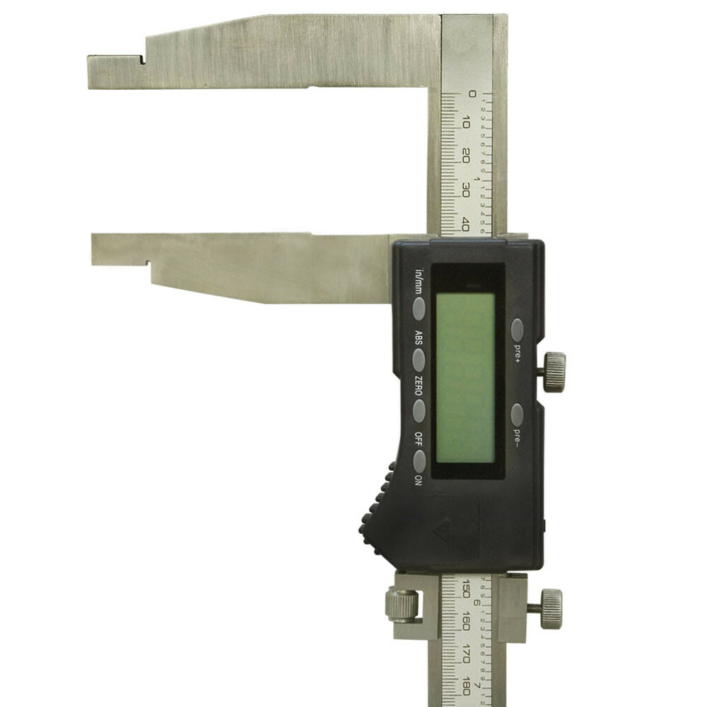 Heavy Duty 18”/450mm Electronic Digital Caliper Long Jaw Resolution 0.0005”