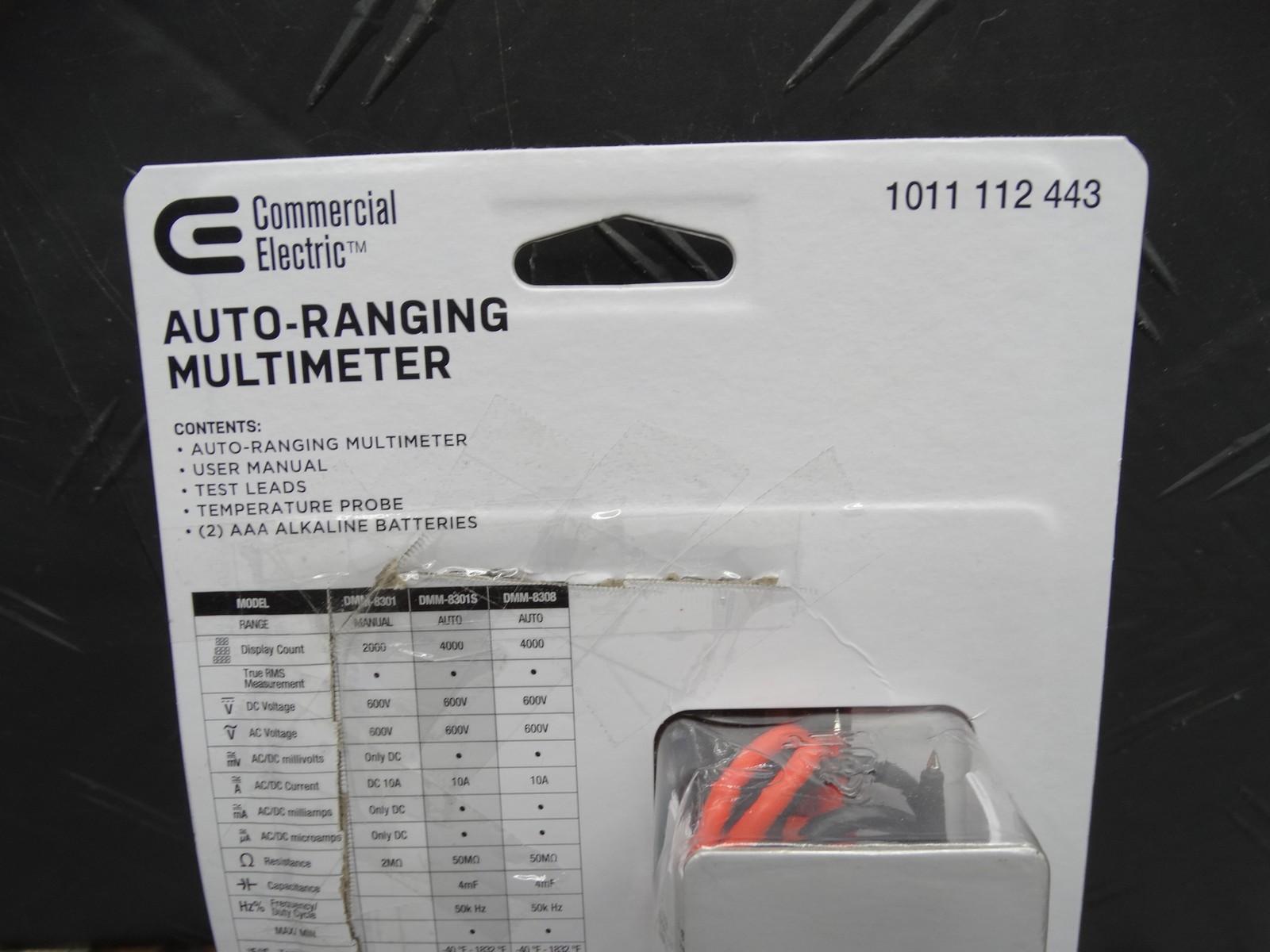 Commercial Electric 600V True RMS Auto-Ranging Digital Multimeter w/ Temperature
