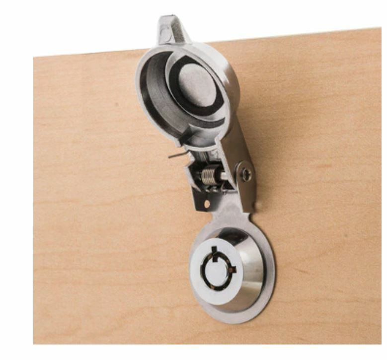 Metal Cam Lock Dust Covers Spring Loaded w/ Gasket Weather Resistant &Decorative