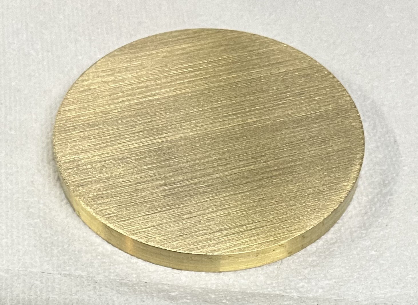 1-5/8” BRASS DISC 1/4” LONG 🇺🇸1.625” ROUND BAR 🇺🇸360 BRASS ROD MADE IN USA!!
