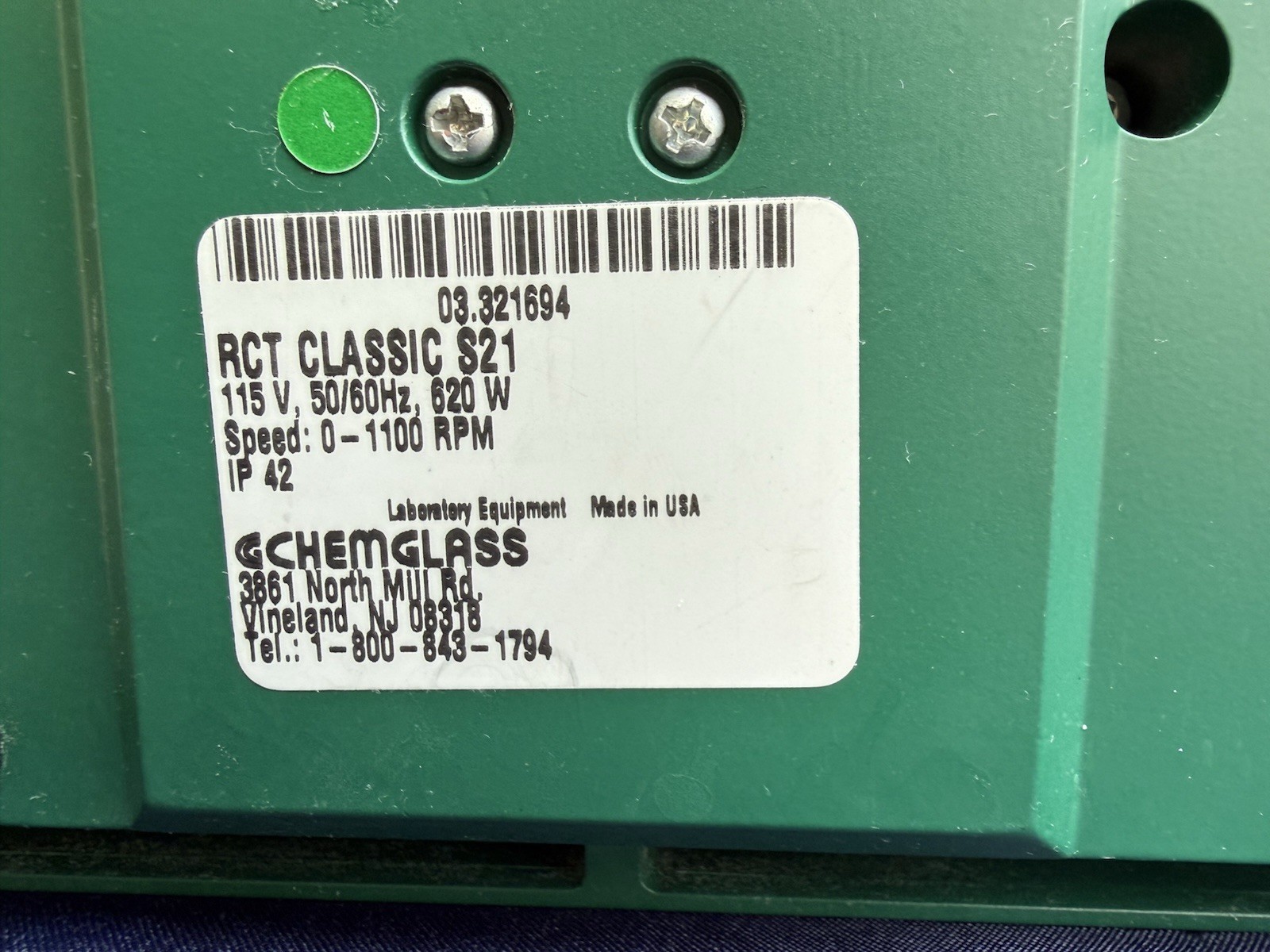 Chemglass Opti Chem RCT classic Hot Plate Stirrer. With Temp Probe GUARANTEED