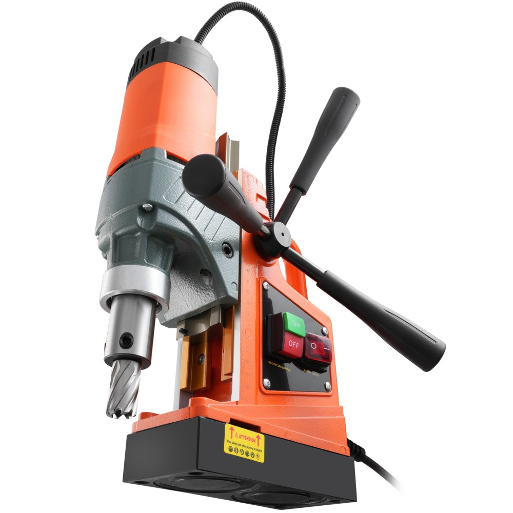 1450W Magnetic Drill, 1.57″ Drilling Diameter, 850 RPM Portable Mag Drill Press