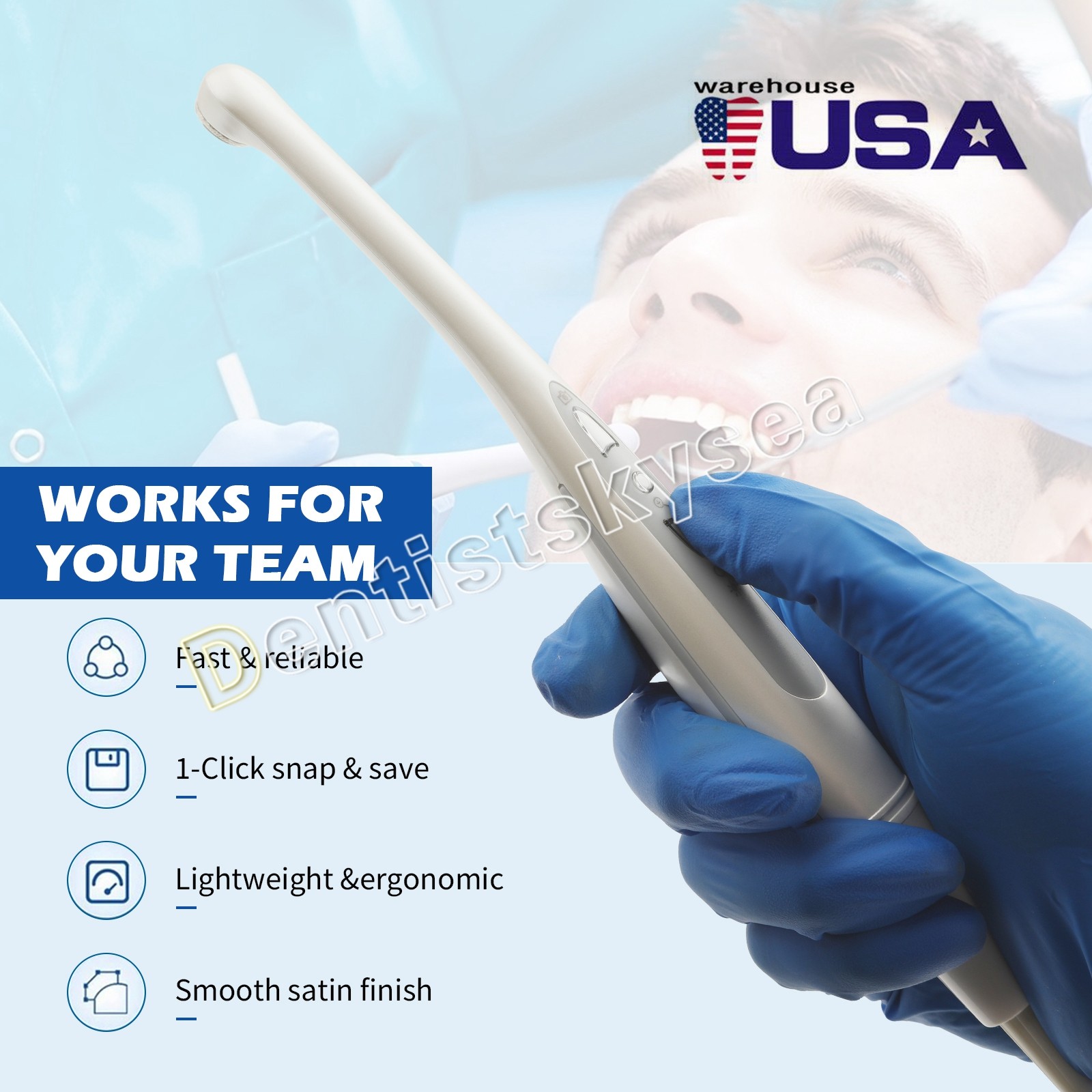 Dental Ultrasonic Piezo Scaler Handpiece fit For EMS WOODPECKER type Tips 135℃