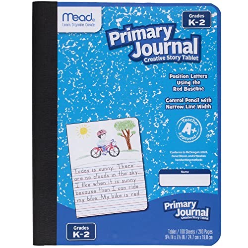 Primary Journal Creative Story Tablet Composition Notebook, Pack of 1 Blue